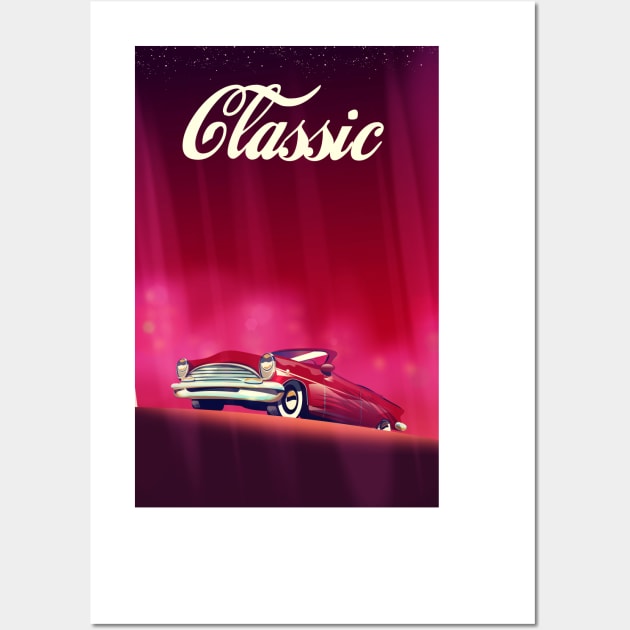 Classic Vintage car Wall Art by nickemporium1